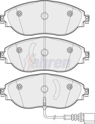 Fahren fékbetétkészlet, tárcsafék - FBP3352 - TothCarparts