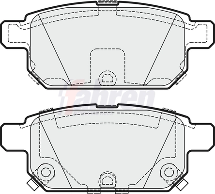 Fahren fékbetétkészlet, tárcsafék - FBP3720 - TothCarparts