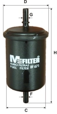 MFILTER Üzemanyagszűrő - BF 671 - TothCarparts