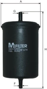 MFILTER Üzemanyagszűrő - BF 674 - TothCarparts