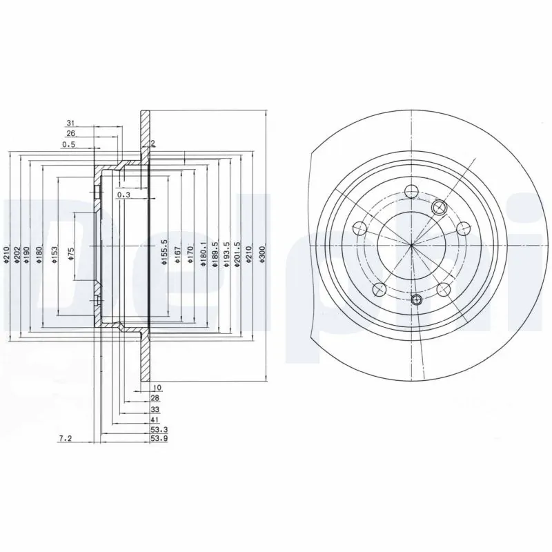 DELPHI féktárcsa - BG2431 - TothCarparts