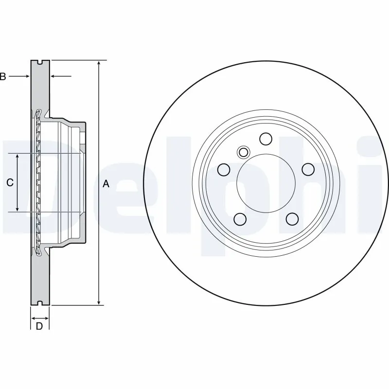 DELPHI féktárcsa - BG4458C - TothCarparts