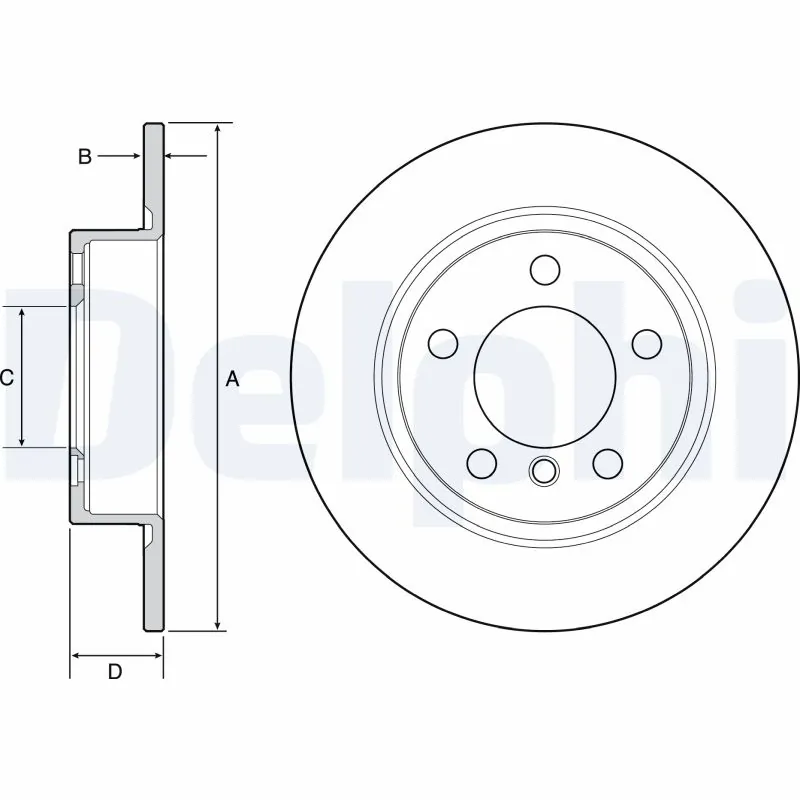 DELPHI féktárcsa - BG4561C - TothCarparts