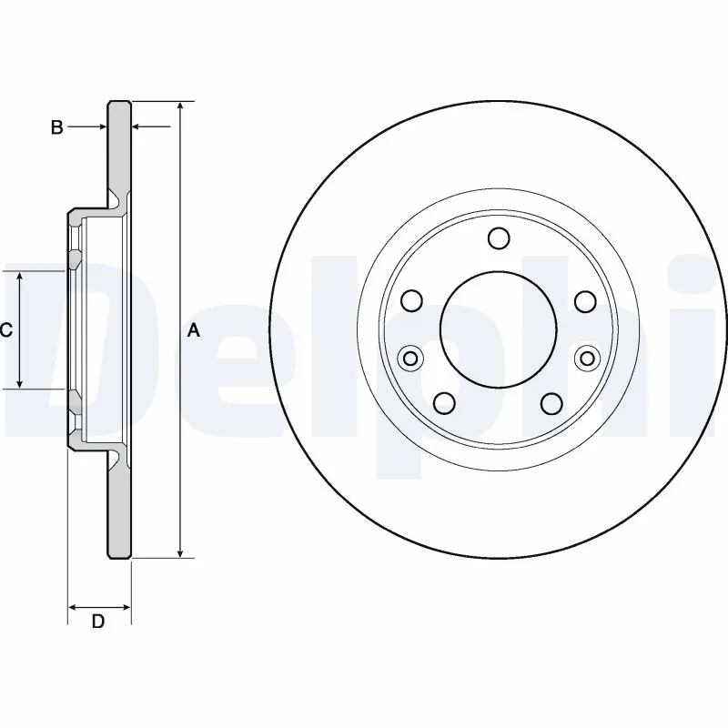 DELPHI féktárcsa - BG4661C - TothCarparts