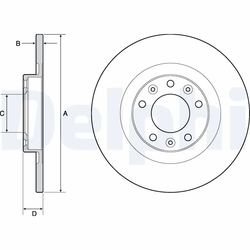 DELPHI féktárcsa - BG4662C - TothCarparts