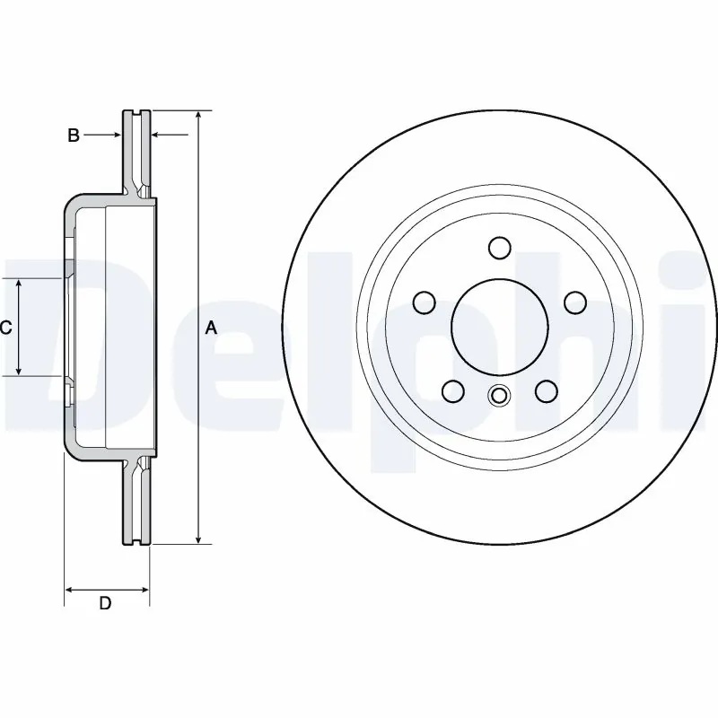DELPHI féktárcsa - BG4664C - TothCarparts