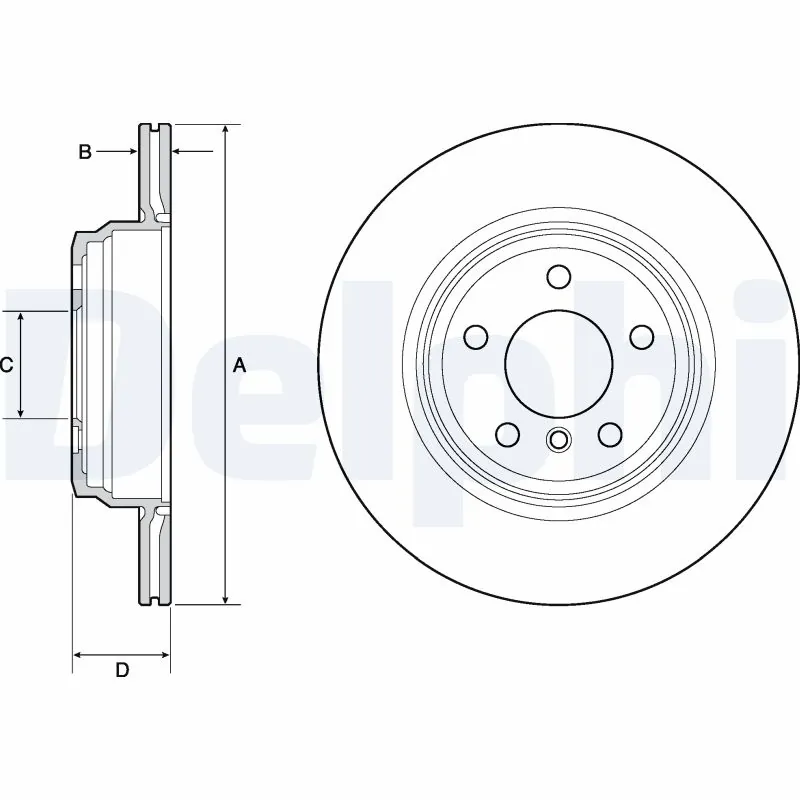 DELPHI féktárcsa - BG4665C - TothCarparts