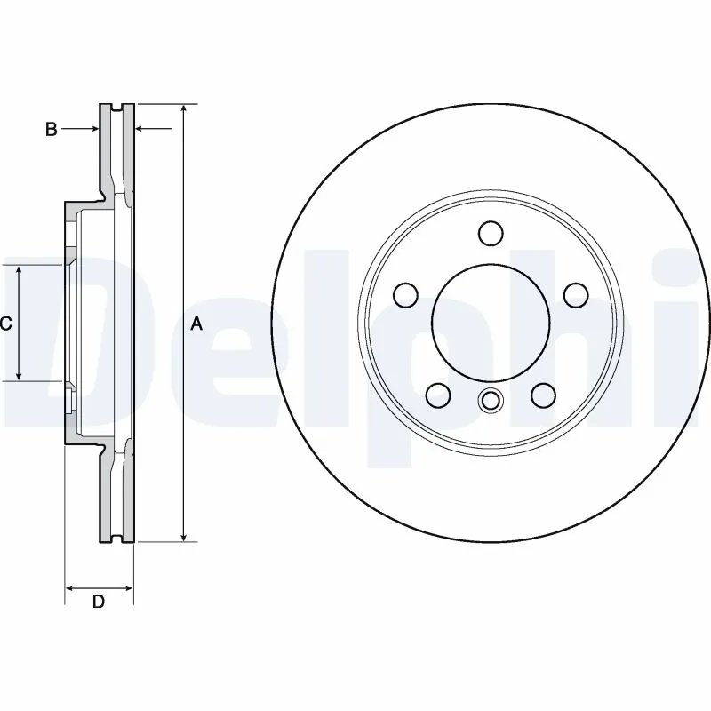 DELPHI féktárcsa - BG4668C - TothCarparts
