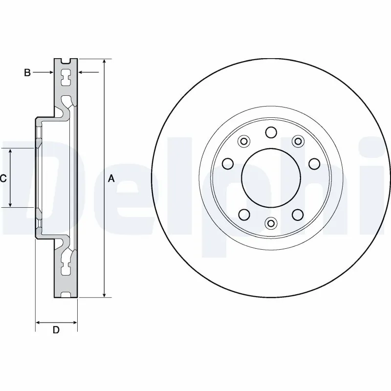 DELPHI féktárcsa - BG4669C - TothCarparts