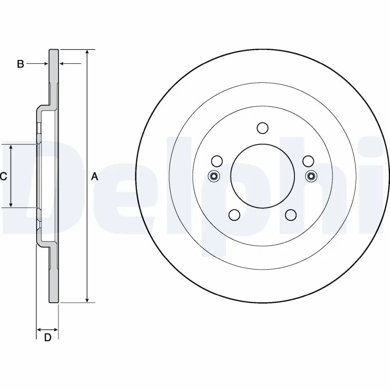 DELPHI féktárcsa - BG4688C - TothCarparts