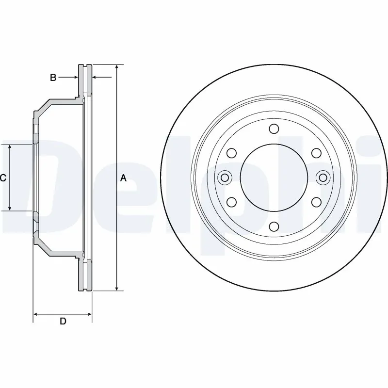 DELPHI féktárcsa - BG4692C - TothCarparts