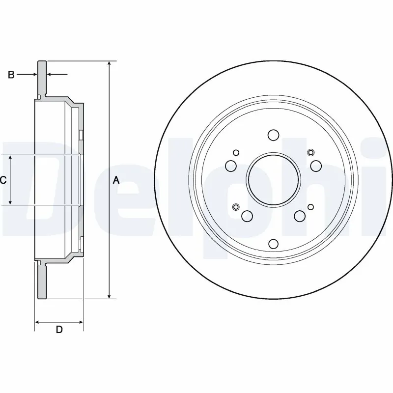 DELPHI féktárcsa - BG4694C - TothCarparts