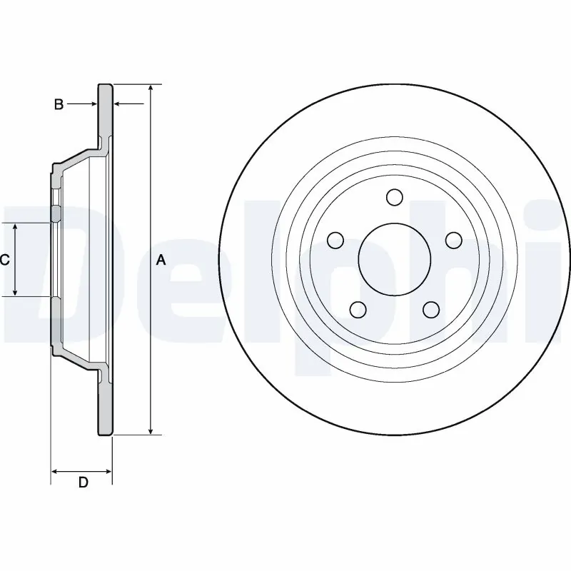 DELPHI féktárcsa - BG4703C - TothCarparts