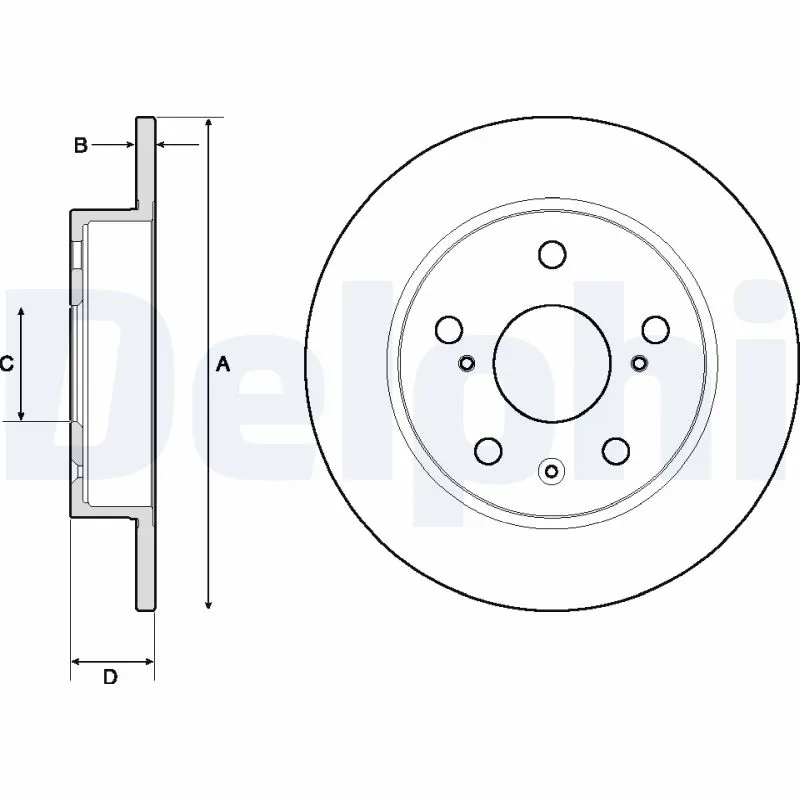 DELPHI féktárcsa - BG4709C - TothCarparts