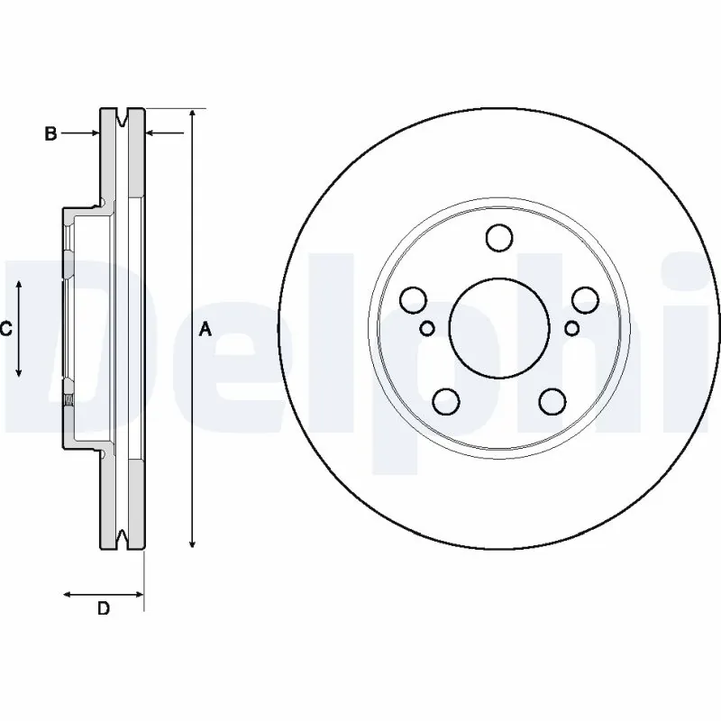DELPHI féktárcsa - BG4711C - TothCarparts