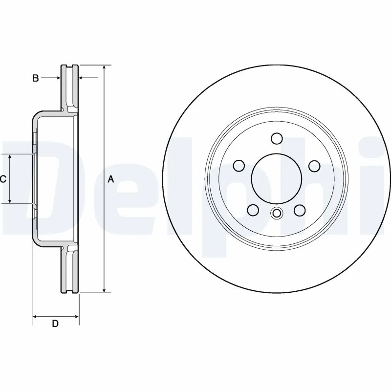 DELPHI féktárcsa - BG4752C - TothCarparts