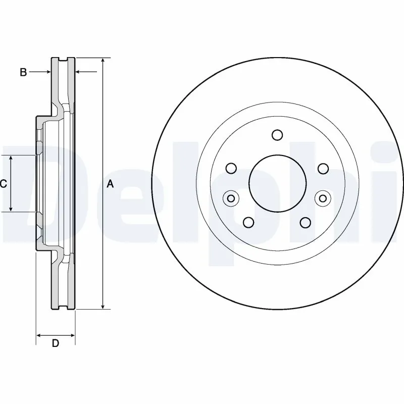 DELPHI féktárcsa - BG4770C - TothCarparts