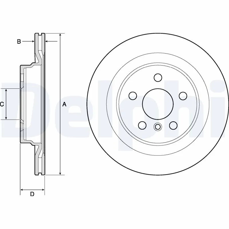 DELPHI féktárcsa - BG4778C - TothCarparts
