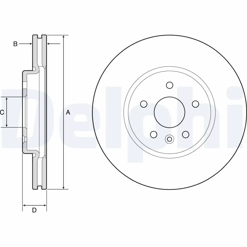 DELPHI féktárcsa - BG4783C - TothCarparts
