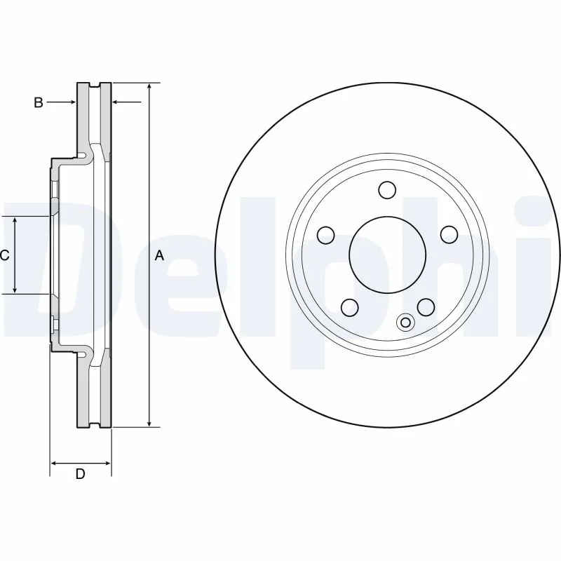 DELPHI féktárcsa - BG4788C - TothCarparts