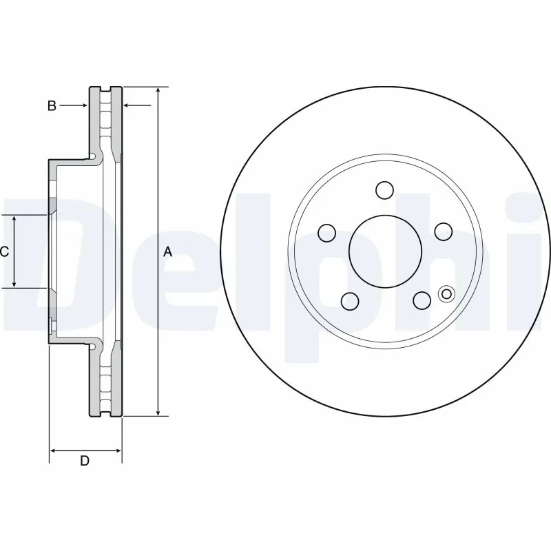 DELPHI féktárcsa - BG4945C - TothCarparts