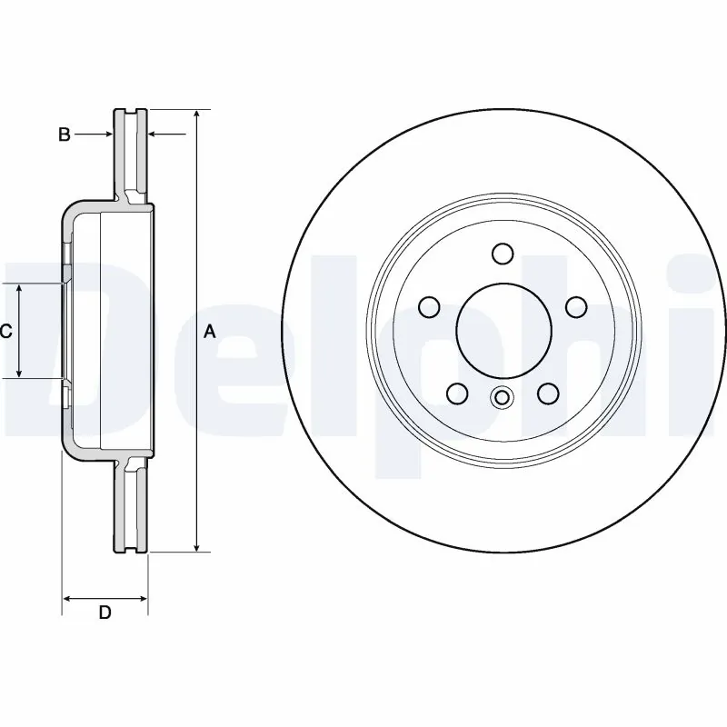 DELPHI féktárcsa - BG9130C - TothCarparts