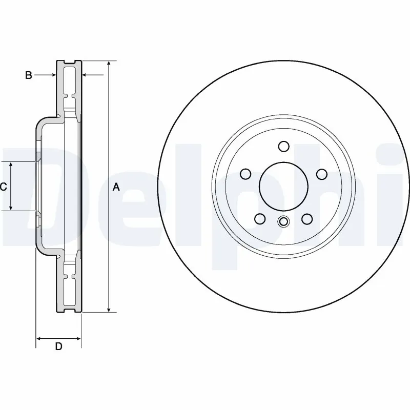 DELPHI féktárcsa - BG9161C - TothCarparts