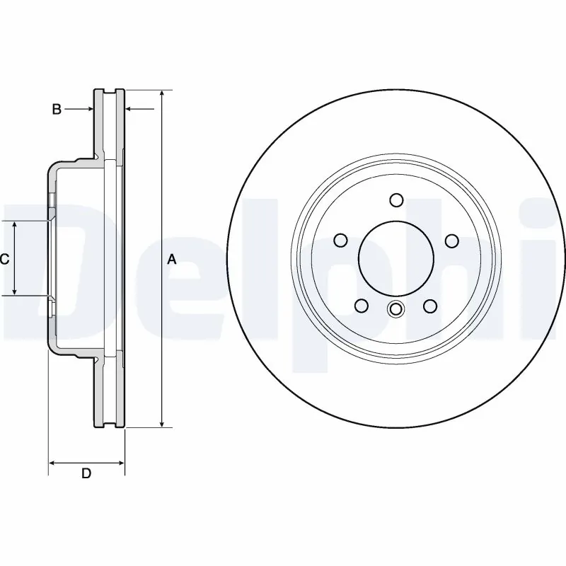 DELPHI féktárcsa - BG9163C - TothCarparts