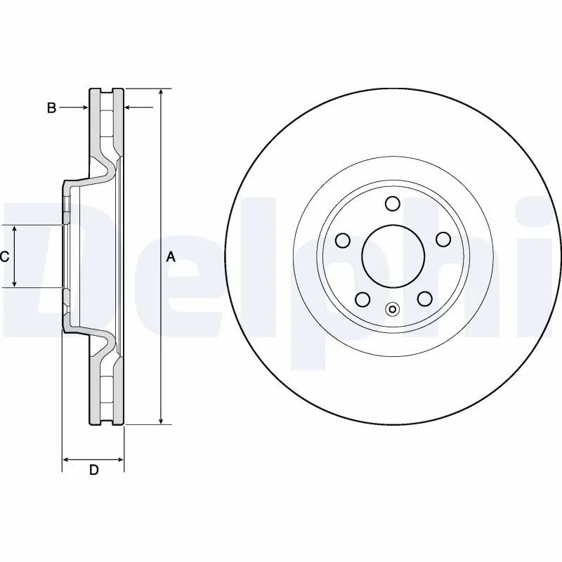 DELPHI féktárcsa - BG9172C - TothCarparts