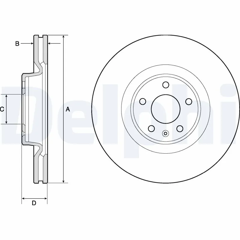 DELPHI féktárcsa - BG9181C - TothCarparts