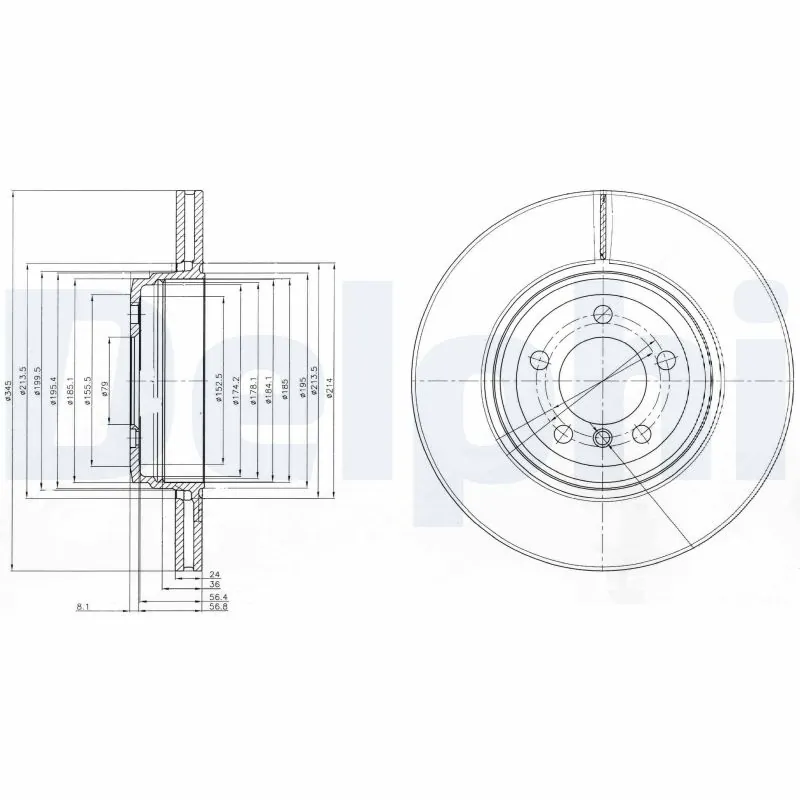 DELPHI féktárcsa - BG9789 - TothCarparts