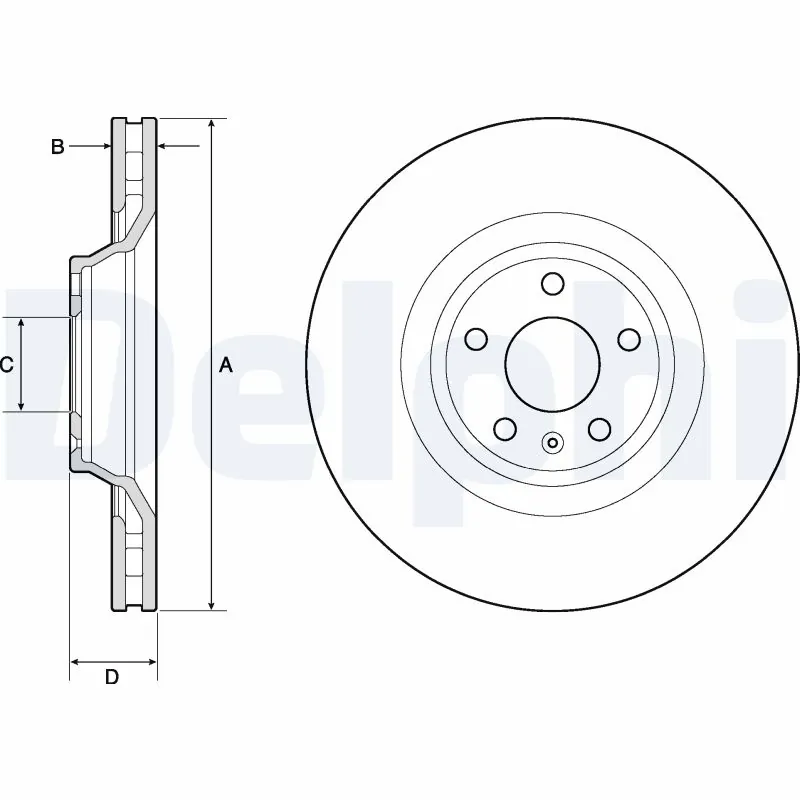 DELPHI féktárcsa - BG9955 - TothCarparts