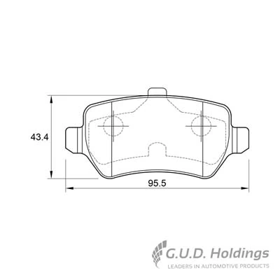 Safeline fékbetétkészlet, tárcsafék - D3418 - TothCarparts