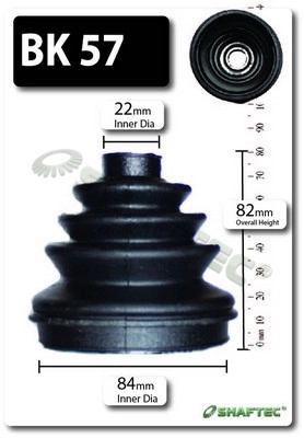 SHAFTEC gumiharangkészlet, hajtótengely - BK57 - TothCarparts