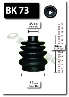 SHAFTEC gumiharangkészlet, hajtótengely - BK73 - TothCarparts