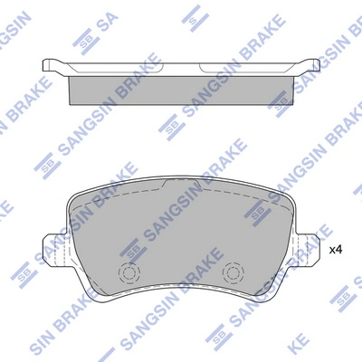 Hi-Q fékbetétkészlet, tárcsafék - SP2286(SD) - TothCarparts