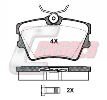 CASALS fékbetétkészlet, tárcsafék - BKM1132 - TothCarparts