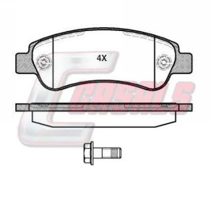 CASALS fékbetétkészlet, tárcsafék - BKM465 - TothCarparts
