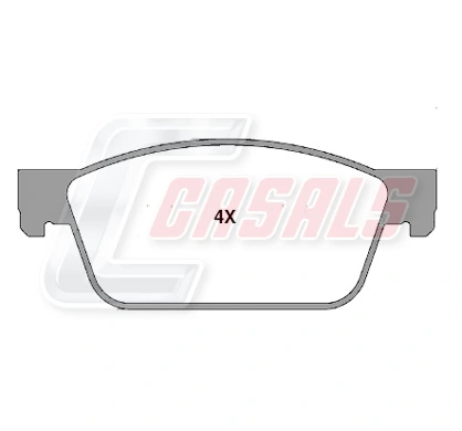 CASALS fékbetétkészlet, tárcsafék - BKM623 - TothCarparts