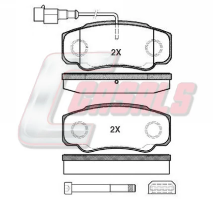 CASALS fékbetétkészlet, tárcsafék - BKM921 - TothCarparts