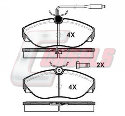 CASALS fékbetétkészlet, tárcsafék - BKM967 - TothCarparts