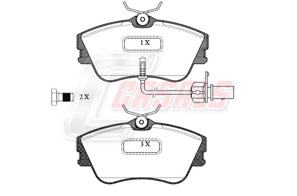 CASALS fékbetétkészlet, tárcsafék - BKM970 - TothCarparts