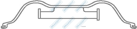 APEC tartozékkészlet, tárcsafékbetét - BKT1037 - TothCarparts