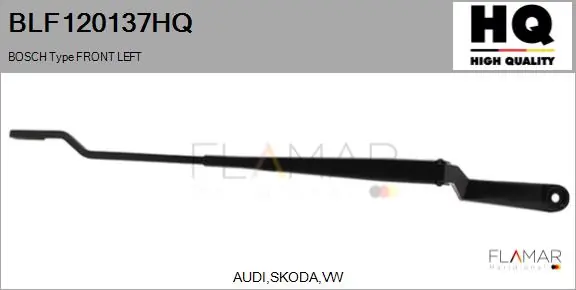 FLAMAR törlőkar, ablaktörlő - BLF120137HQ - TothCarparts