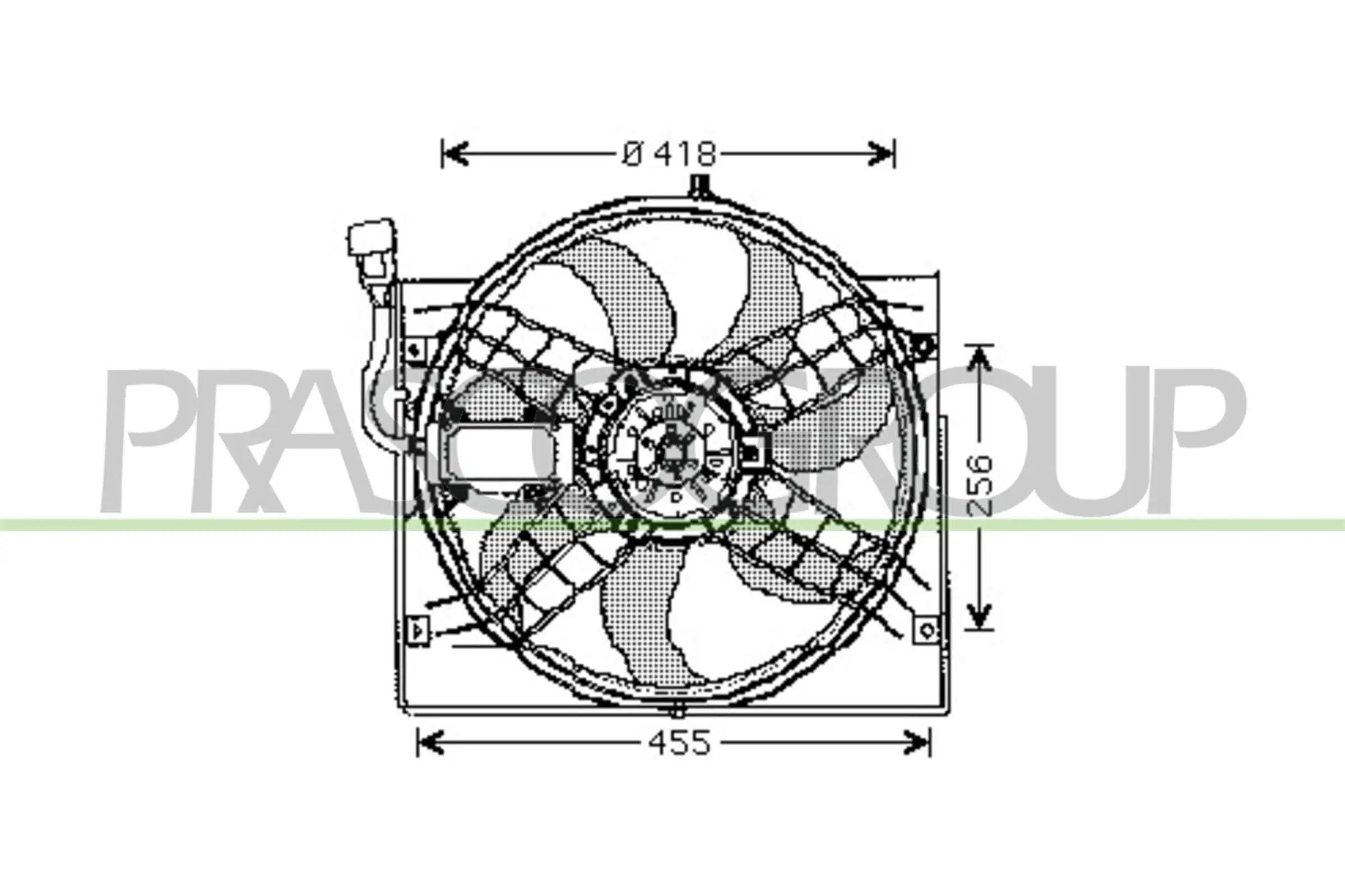 PRASCO ventilátor, motorhűtés - BM018F003 - TothCarparts