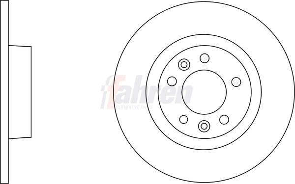 Fahren féktárcsa - FBD6175 - TothCarparts