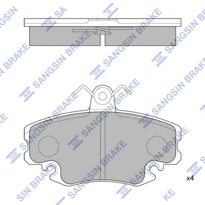 Hi-Q fékbetétkészlet, tárcsafék - SP1243(SD) - TothCarparts