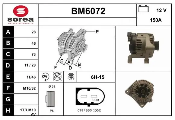 SERA generátor - BM6072 - TothCarparts