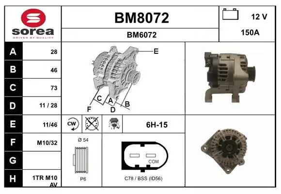 SNRA generátor - BM8072 - TothCarparts