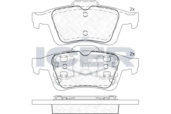 ANDEL fékbetétkészlet, tárcsafék - 181743 - TothCarparts